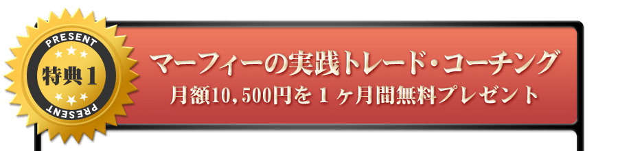 特典1：マーフィーの実践トレード・コーチング